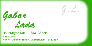 gabor lada business card