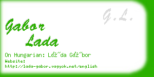 gabor lada business card